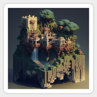 My small worlds : Castle in the forest Sticker